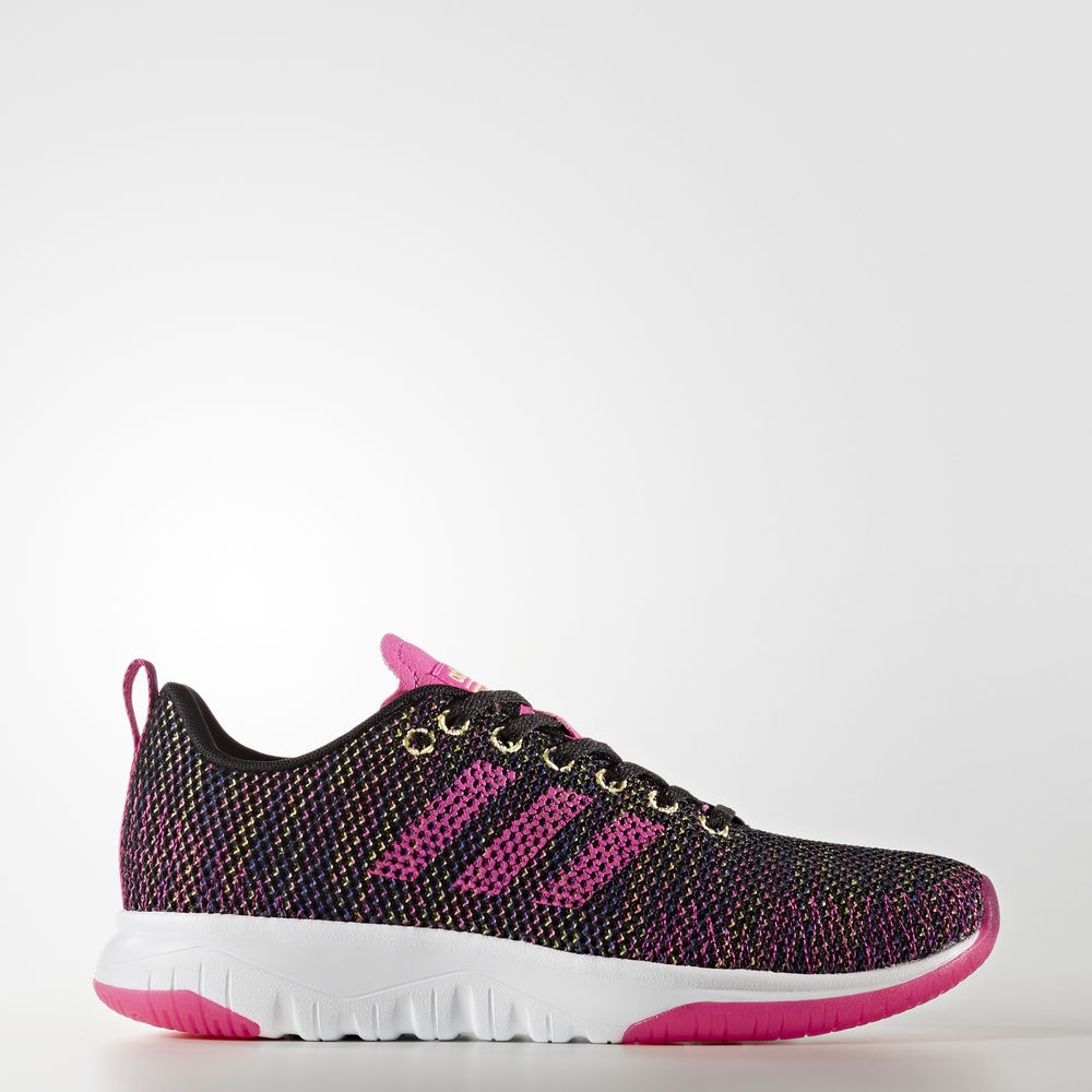 Adidas Cloudfoam Super Flex - αθλητικα παπουτσια γυναικεια - Μαυρα/Ροζ/Μωβ,Μέγεθος: EU 36 – 54 2/3 (